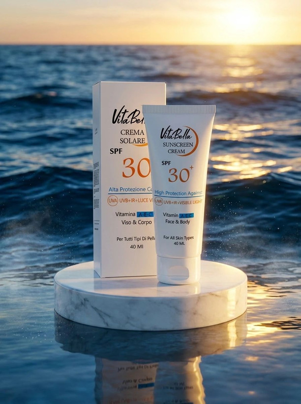 کرم ضد آفتاب spf30 بی رنگ ۴۰ میل ویتابلا